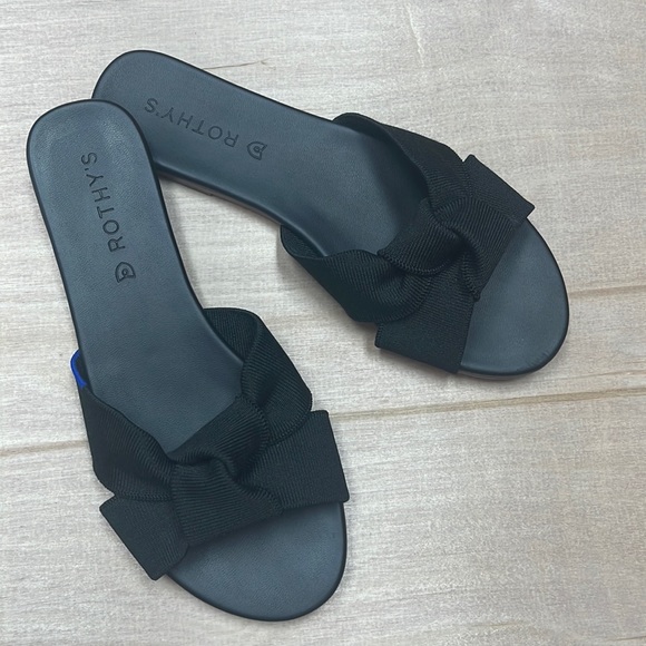 Rothy's Shoes - Rothy’s The Knot Slides Black Size 6.5